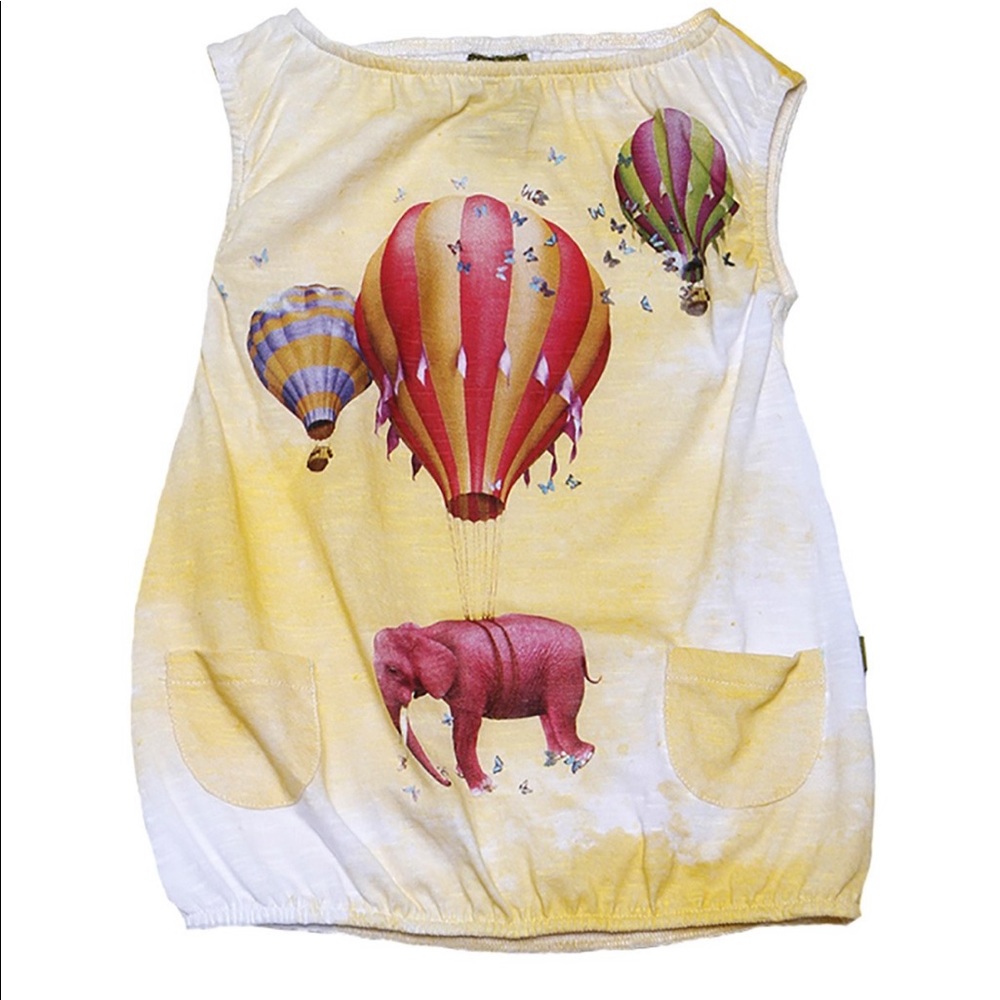 Nui yellow elephant dress